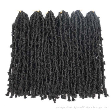 New Butterfly Locs Crochet Hair Pre looped twisted Spring twist  water wave for passion twist braiding hair